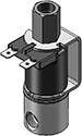 Technical drawing — METERED BODY 3WNC PIPED EXHAUST YOKE WITH SPADE TERMINALS