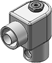 Technical drawing — BODY OPTION "O" 3WNC EXHAUST TO ATMOSPHERE CONDUIT CONNECTION