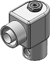 Technical drawing — BODY OPTION "R" 3WNC EXHAUST TO ATMOSPHERE CONDUIT CONNECTION