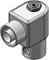 Technical drawing — METERED BODY 3WNC EXHAUST TO ATMOSPHERE CONDUIT CONNECTION