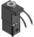 Series 58 Model 582 — Plastic body with 10-32 ports