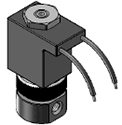 Series 58 Model 582 — Stainless steel body with 10-32 ports