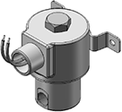 Technical drawing — MODEL 72 1/4-18 NPT 2WNC CONDUIT/BRACKET CONNECTION