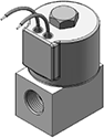 Technical drawing — MODEL 72B 1/2-14 NPT 2WNC GROMMET HOUSING WITH LEADS