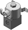 Technical drawing — MODEL 72T 3/8-18 NPT 2WNC CONDUIT/BRACKET CONNECTION