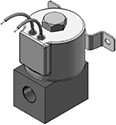 Technical drawing — MODEL 72T 3/8-18 NPT 2WNC GROMMET/BRACKET WITH LEADS
