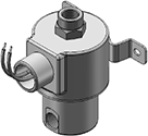 Technical drawing — MODEL 75 1/4-18 NPT 3-WAY DIRECTIONAL CONTROL CONDUIT/BRACKET CONNECTION