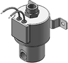 Technical drawing — MODEL 76 1/4-18 NPT 3-WAY MULTI-PURPOSE GROMMET/BRACKET CONNECTION