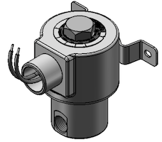 Technical drawing — MODEL N72 1/4-18 NPT 3WNC CONDUIT WITH BRACKET
