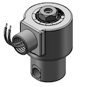 Technical drawing — MODEL N73 1/4-18 NPT 3WNC CONDUIT CONNECTION