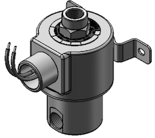 Technical drawing — MODEL N73 1/4-18 NPT 3WNC CONDUIT WITH BRACKET