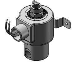 Technical drawing — MODEL N74 1/4-18 NPT 3WNC CONDUIT WITH BRACKET
