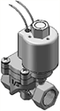 Technical drawing — SERIES 80 MODEL 818 2WNO GROMMET WITH LEADS 1/2" NPT PORTS