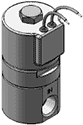 Technical drawing — 1/2-14 NPT 2WNC GROMMET HOUSING WITH LEADS