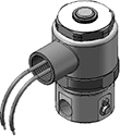Technical drawing — MODEL E22 METERING 2WNC EXPLOSION PROOF