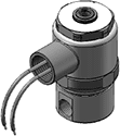 Technical drawing — MODEL E23 1/4-18 NPT 3WNC EXHAUST TO ATMOSPHERE EXPLOSION PROOF