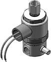 Technical drawing — MODEL E26 MANUAL OVERRIDE 3-WAY MULTI-PURPOSE EXPLOSION PROOF