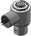 Technical drawing — MODEL E52 10-32 PORTS 2WNC EXPLOSION PROOF