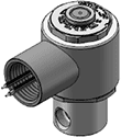 Technical drawing — MODEL E52 METERED BODY 2WNC EXPLOSION PROOF