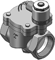Technical drawing — 2" NPT PORTS 2WNC EXPLOSION PROOF