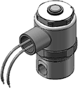 Technical drawing — MODEL EH22 1/4-18 NPT 2WNC HIGH PRESSURE / EXPLOSION PROOF