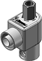 Technical drawing — MODEL ELW53 3WNC PIPED EXHAUST EXPLOSION PROOF