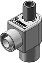 Technical drawing — MODEL ELW53 BODY OPTION "E" 3WNC PIPED EXHAUST EXPLOSION PROOF