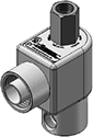 Technical drawing — MODEL ELW53 BODY OPTION "O" 3WNC PIPED EXHAUST EXPLOSION PROOF