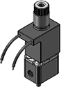 Model L581 2WNO Molded Leads Coil Plastic Body with 10-32 Ports