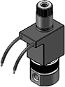 Model L581 2WNO Molded Leads Coil Stainless Steel Body with 10-32 Ports