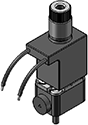 Model L581 2WNO Molded Leads Coil Manifold Mount Plastic Body with Manual Override