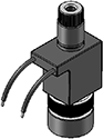 Technical drawing — 3WNC PIPED EXHAUST MOLDED LEADS COIL STUD MANIFOLD MOUNT WITH STAINLESS STEEL BODY
