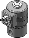 Technical drawing — MODEL 22 1/8-27 NPT 2WNC MAGNETIC LATCHING COIL DIN STYLE COIL