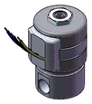 Technical drawing — SERIES 20 MODEL 23 3-WIRE 1/4-18 NPT 3WAY EXHAUST TO ATMOSPHERE MAGNETIC LATCHING COIL