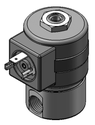 Technical drawing — SERIES 20 MODEL 23 BODY OPTION "R" 3WNC EXHAUST TO ATMOSPHERE MAGNETIC LATCHING COIL