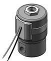 Technical drawing — SERIES 20 MODEL 23 1/8-27 NPT 3WNC EXHAUST TO ATMOSPHERE MAGNETIC LATCHING COIL WITH LEADS