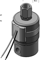 Technical drawing — SERIES 20 MODEL 23 1/8-27 NPT 3WNC PIPED EXHAUST MAGNETIC LATCHING COIL WITH LEADS