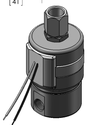 Technical drawing — SERIES 20 MODEL 26 BODY OPTION "O" 3-WAY MULTI-PURPOSE MAGNETIC LATCHING COIL WITH LEADS