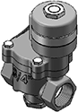 Technical drawing — 2WNC MAGNET LATCHING COIL WITH LEADS 3/4" NPT PORTS
