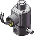 Technical drawing — MODEL BP21 MANUAL OVERRIDE 2WNO BODY PORTS CONDUIT COIL CONNECTION