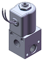 Technical drawing — MODEL 53 3WNC TACKING BODIES COMMON OUTLET GROMMET WITH LEADS EXHAUST TO ATMOSPHERE