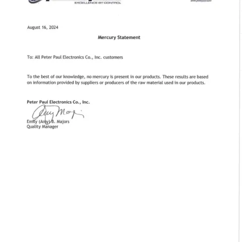 Mercury Statement